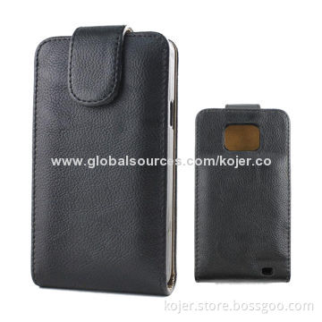 PU Leather Mobile Phone Cases for Samsung i9300 with Magnetic Flap, OEM Orders Welcomed